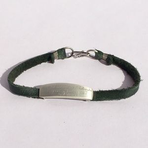 Sterling Silver and Leather Bracelet